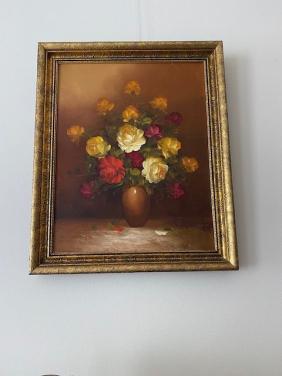 Mooi olieverfschilderij 50 X 60 cm.