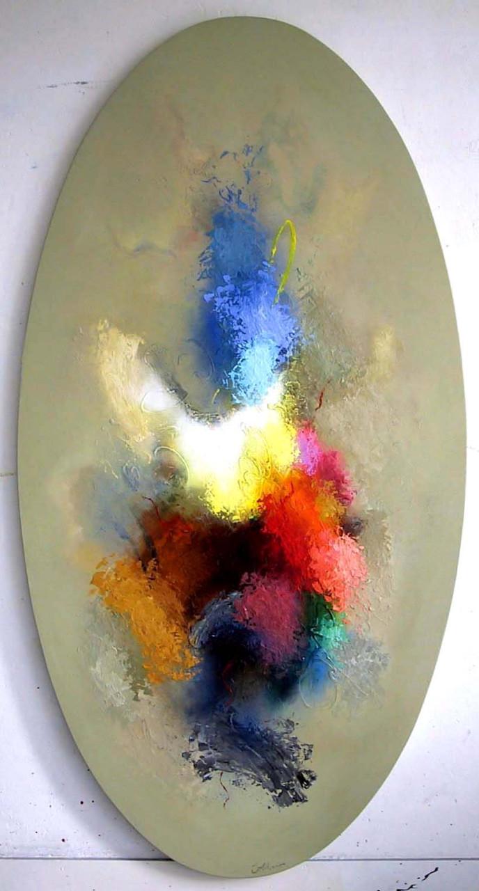 2 Unieke grote ovalen tafelbladen