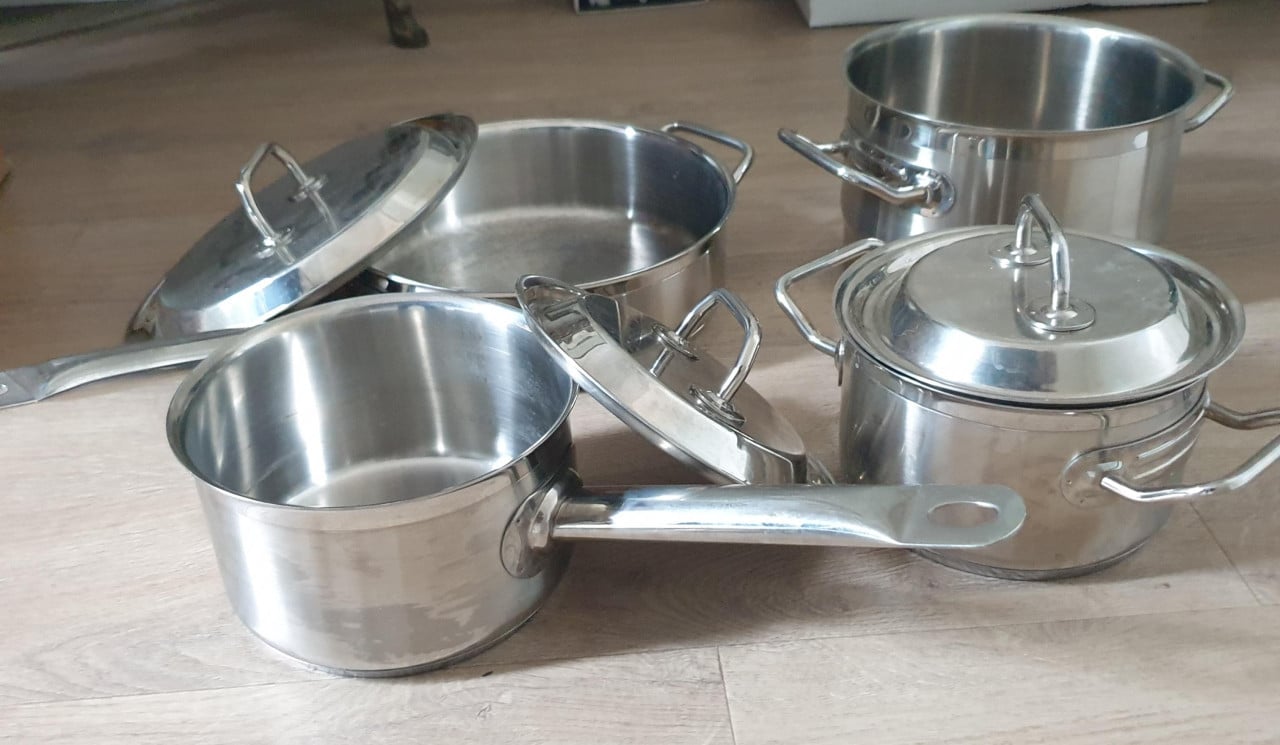 Sigg Switserland pannenset RVS 25, 17, 17, 21