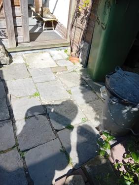 Tegels hardsteen tuin