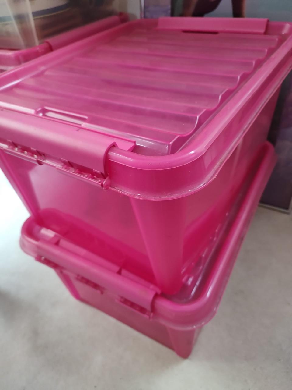 20 kunststof opbergboxen