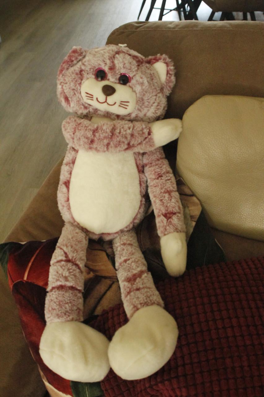Knuffel poes met lange poten