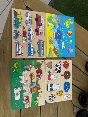 Houten leg puzzel