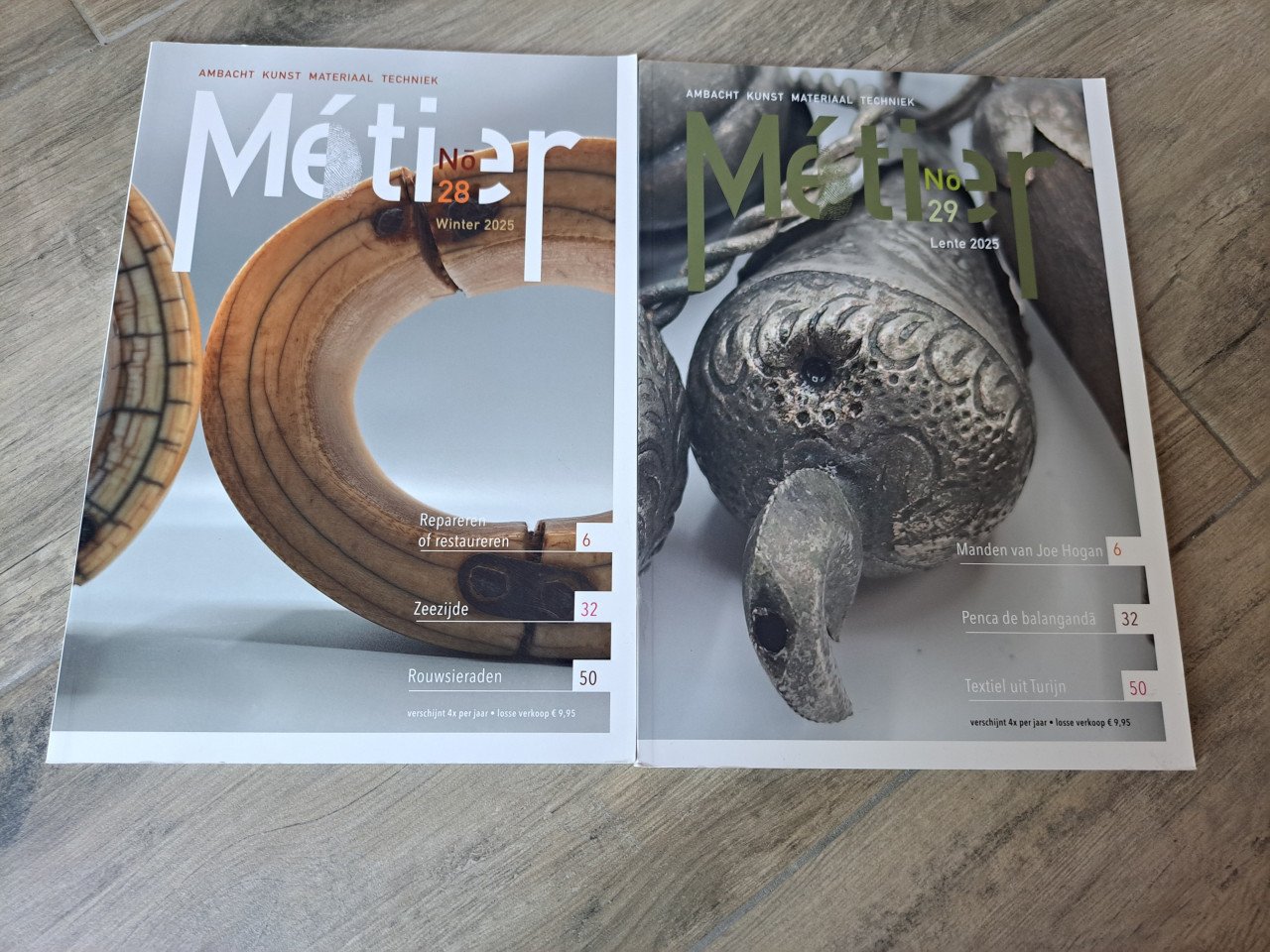 Metier, ambacht kunst materiaal techniek