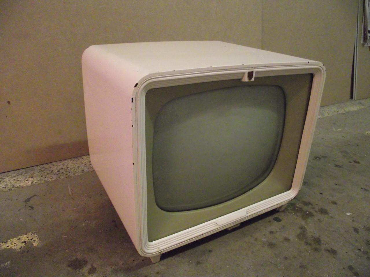Antieke zwart / wit televisie jaren '50