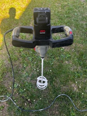 Mixer voor mortel, tegellijm, stuc etc