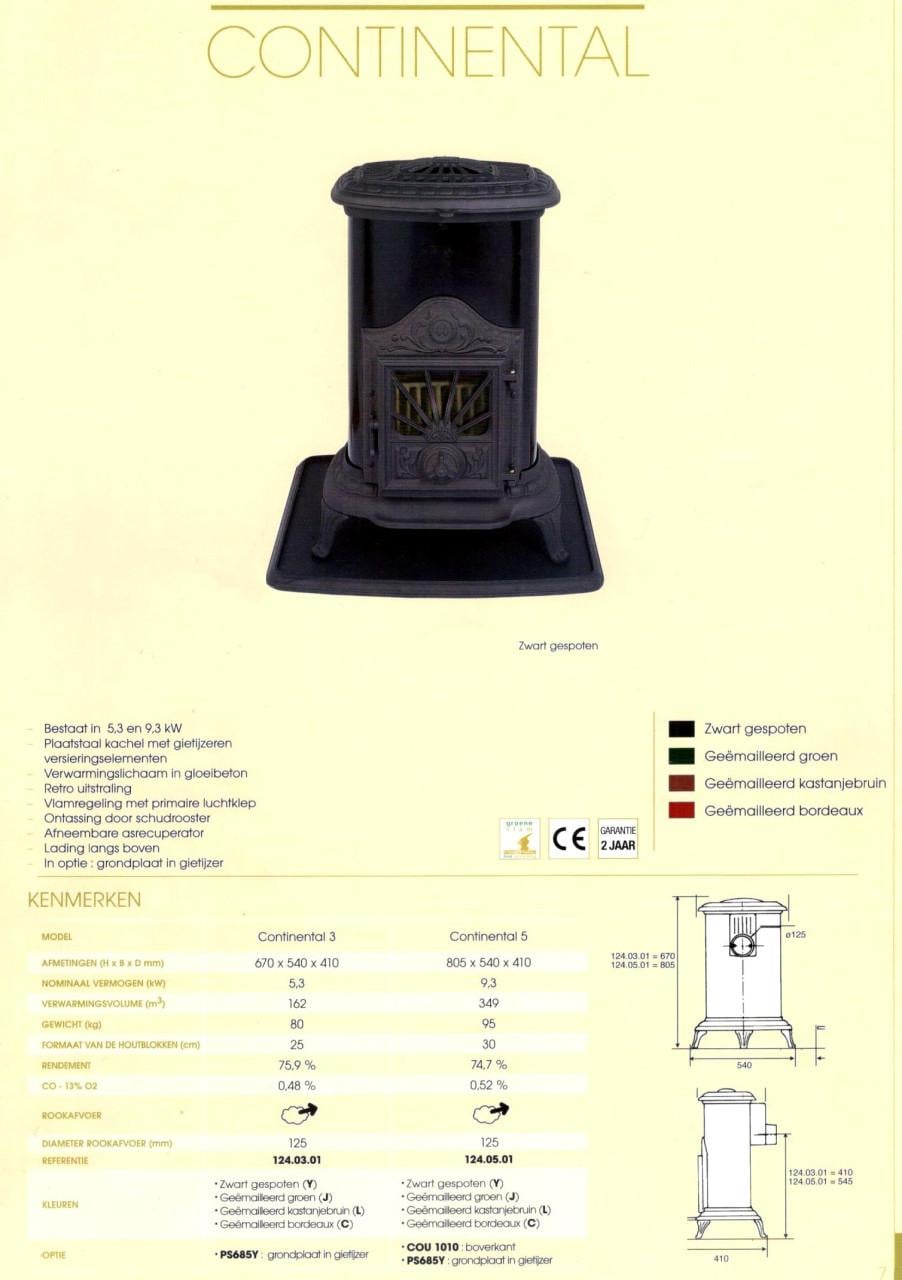 Hagelnieuwe retro ovale gietijzeren houtkachel of kolen 14KW