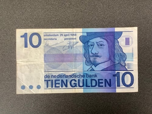 Nederland , 10 gulden 1968 Frans Hals , variant [cat. 49-1b].