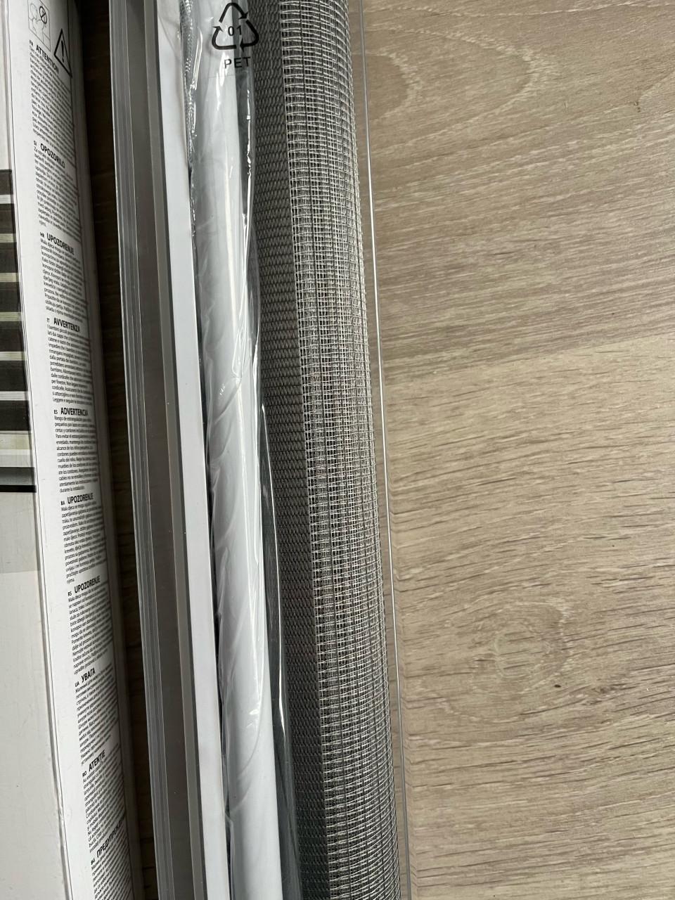 2x duo rolgordijnen grijs maat 140x180 + 80x180 cm  Nieuw in verpakking