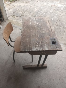 Authentieke Schoolbank voor de Allerkleinste