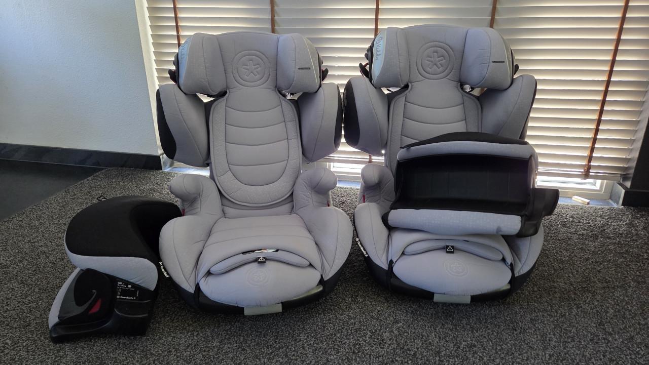 Isofix autostoeltjes van 9 tot 36 kilo.