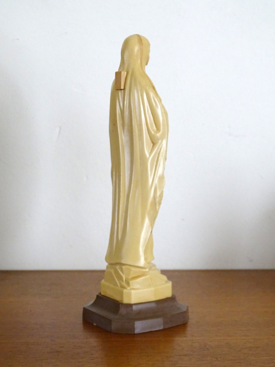 Vintage Beeldje Maria Lourdes Kunststof