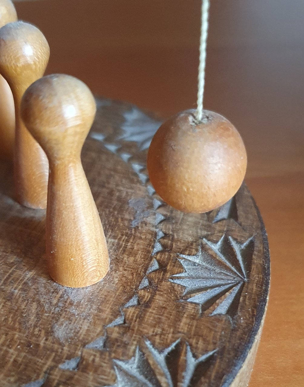 Houten kegelspel