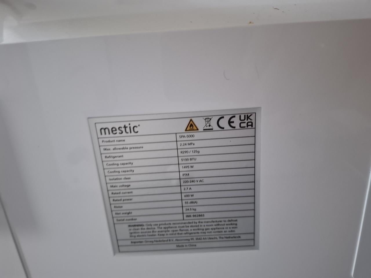 Mestic Splitairco Caravan of Camper