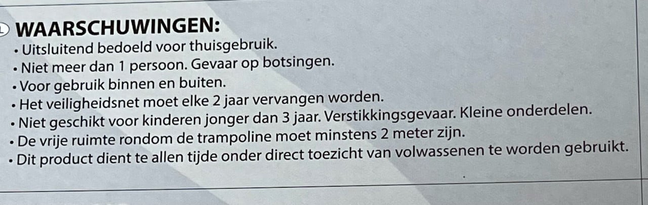 Kinder trampoline met veiligheidsnet