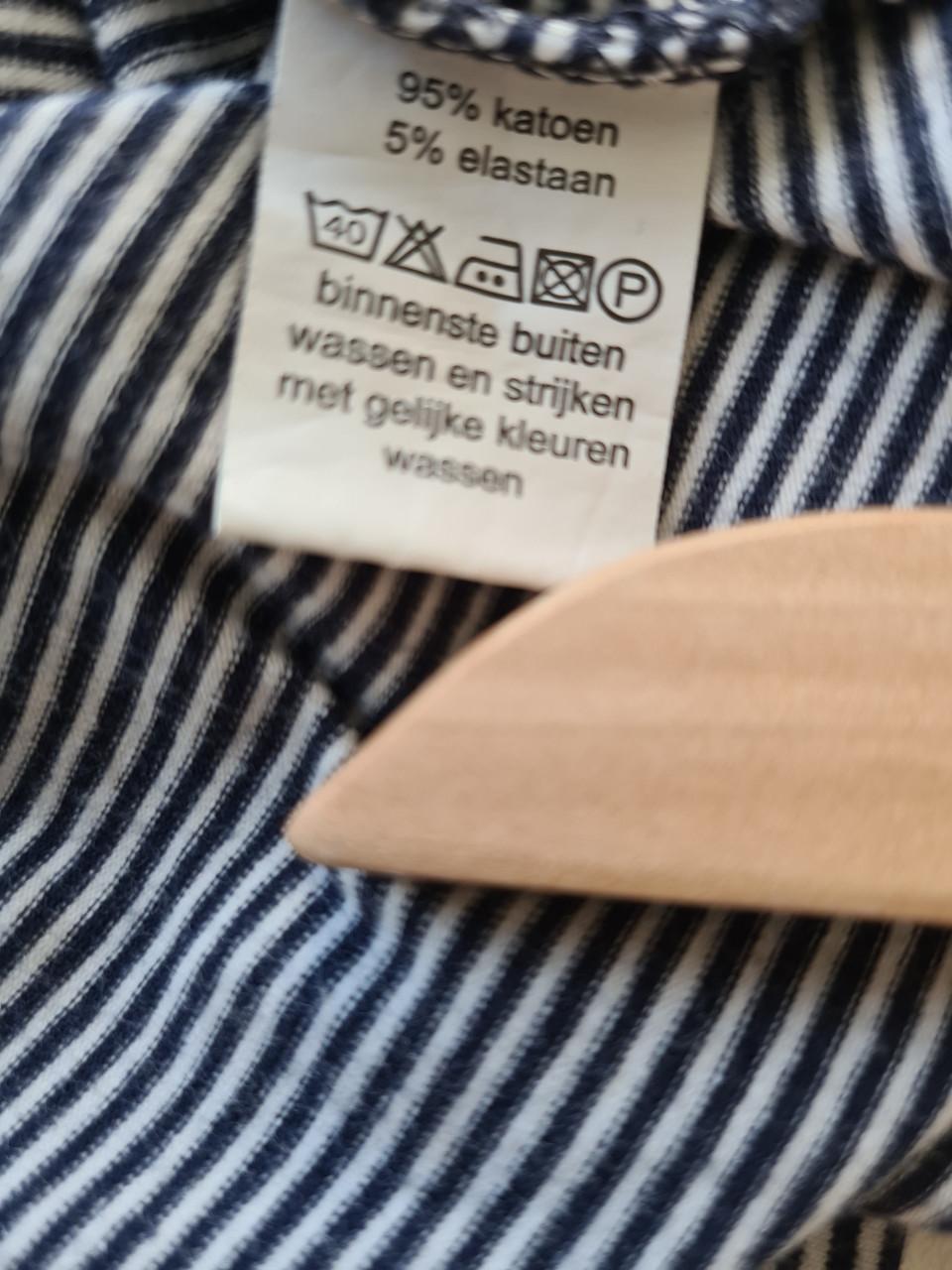 Frendz blauw / fuchsia roze jurkje  Maat 134