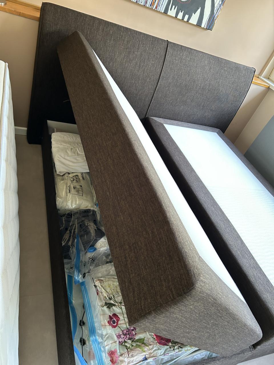 Boxspring met opbergboxen 180x200x48