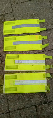 4 reflecterende beenkappen