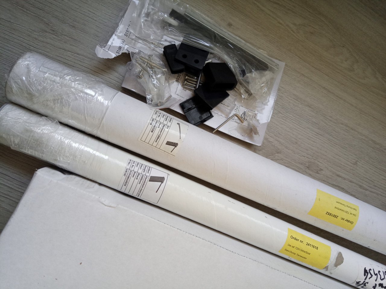Nieuwe douchewand