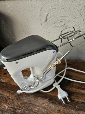 Philips HR3745 Handmixer - 450W - Wit/donkergrijs werkend