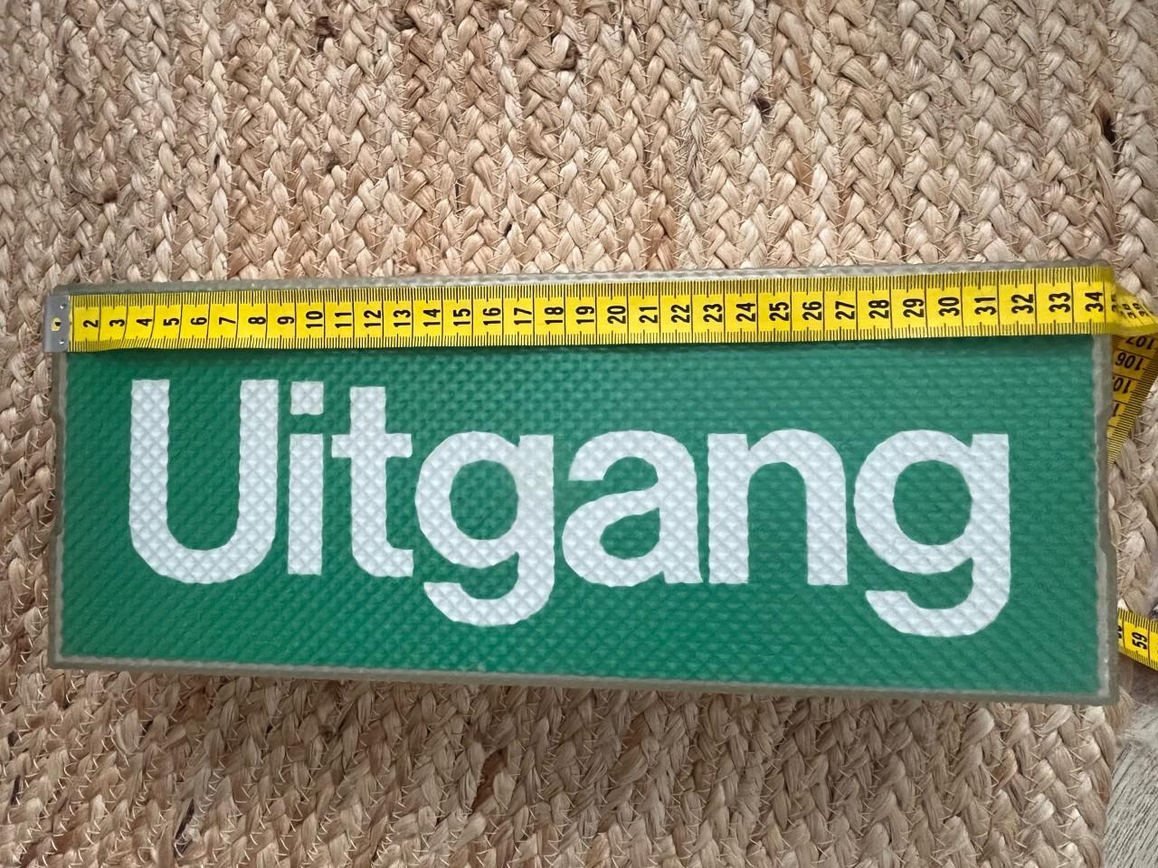 Vintage UITGANG lamp noodverlichting opbouw