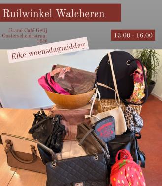 Tassen bij Ruilwinkel Walcheren
