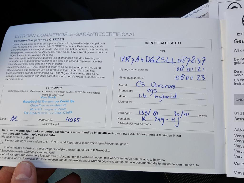 Citroen C5 Aircross 1.6 plug-in hybrid 225pk eat8 business apple carplay & 