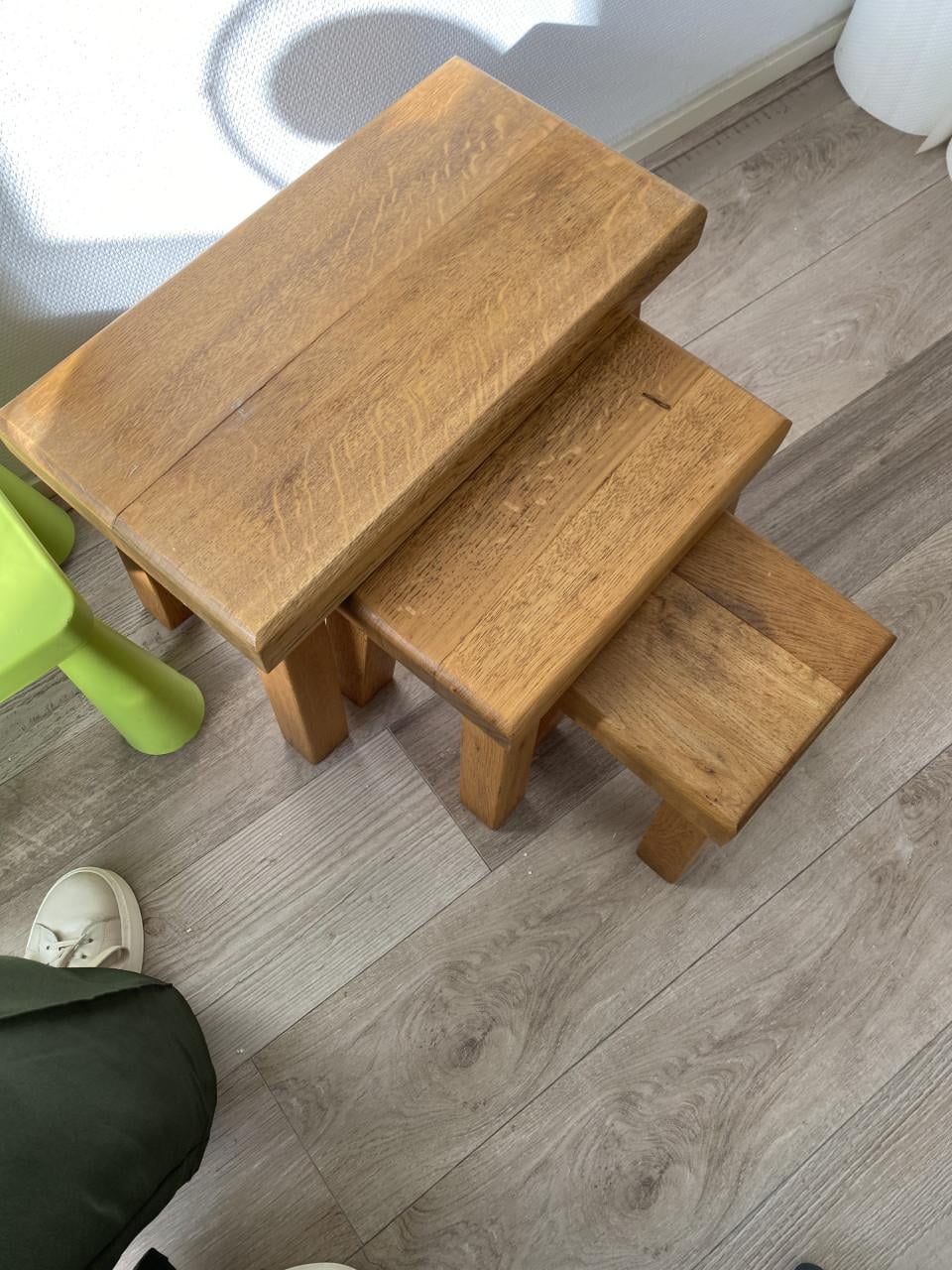 Modern massief licht eiken meubelset met bankstel te koop