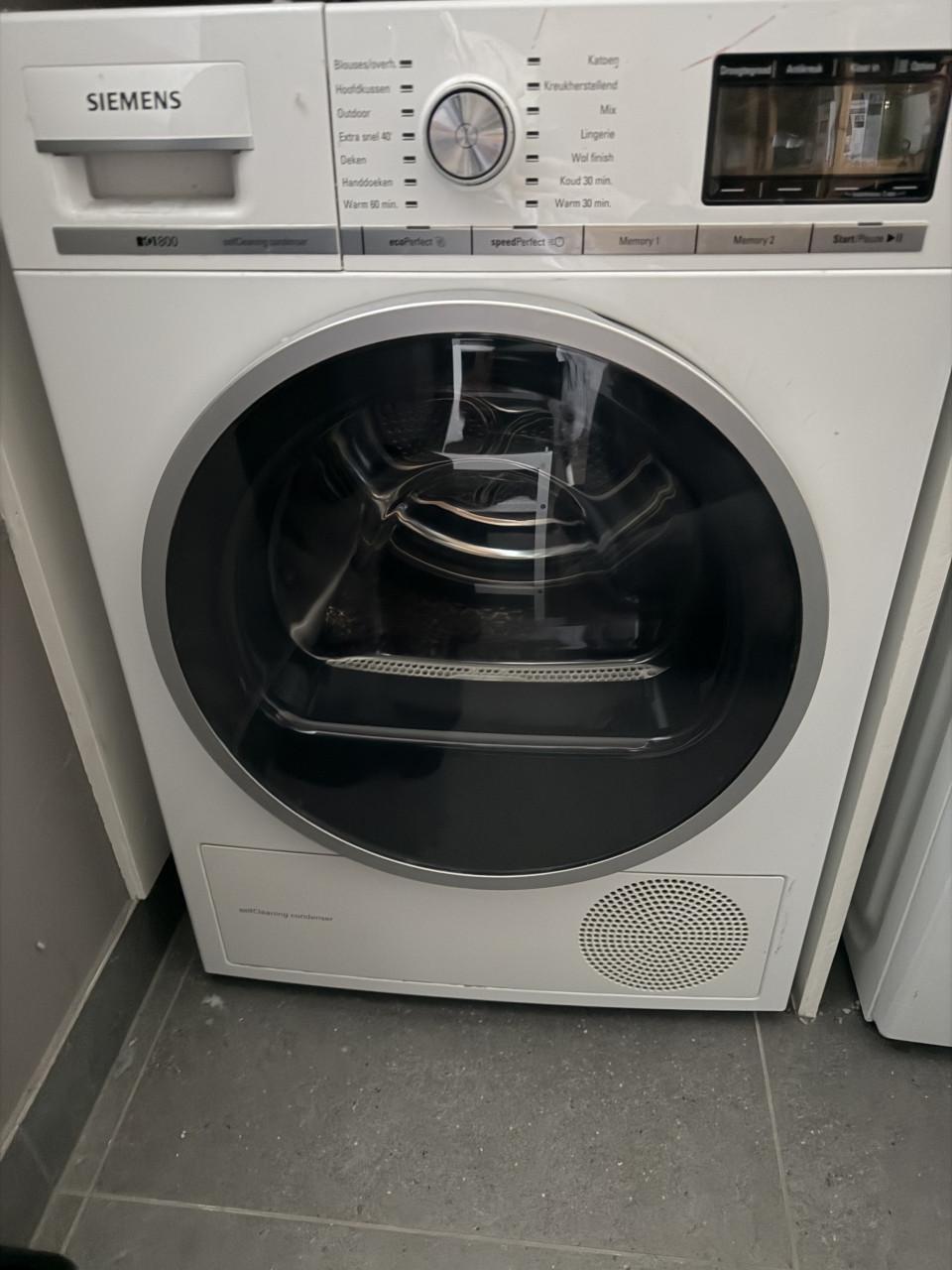 Siemens droger iq 800 selfcleaning condenser