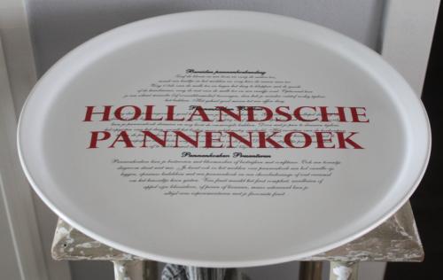 Pannenkoek bord met tekst
