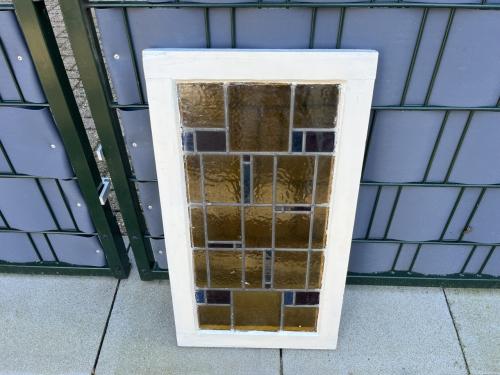 Glas in loodraam 44 x 78 x 3,5 cm.