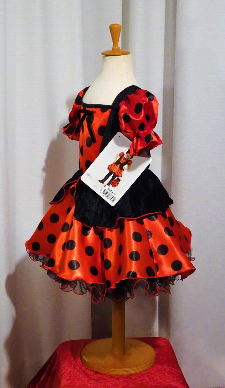 Nieuw Mt. 140-152 Lady Bug Lieveheersbeestje Jurk + Vleugels