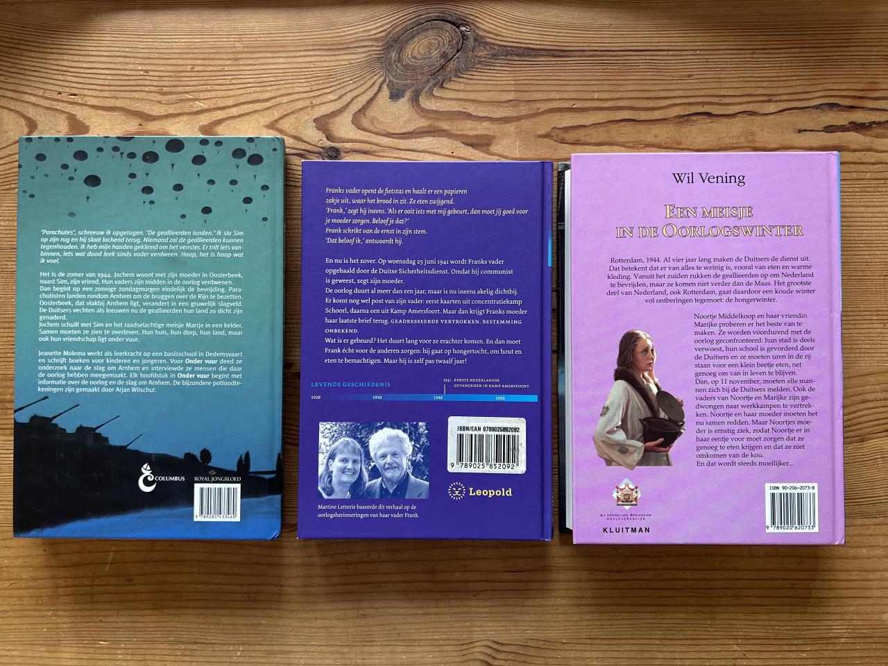 3 spannende jeugdboeken. Over de 2e wereldoorlog.