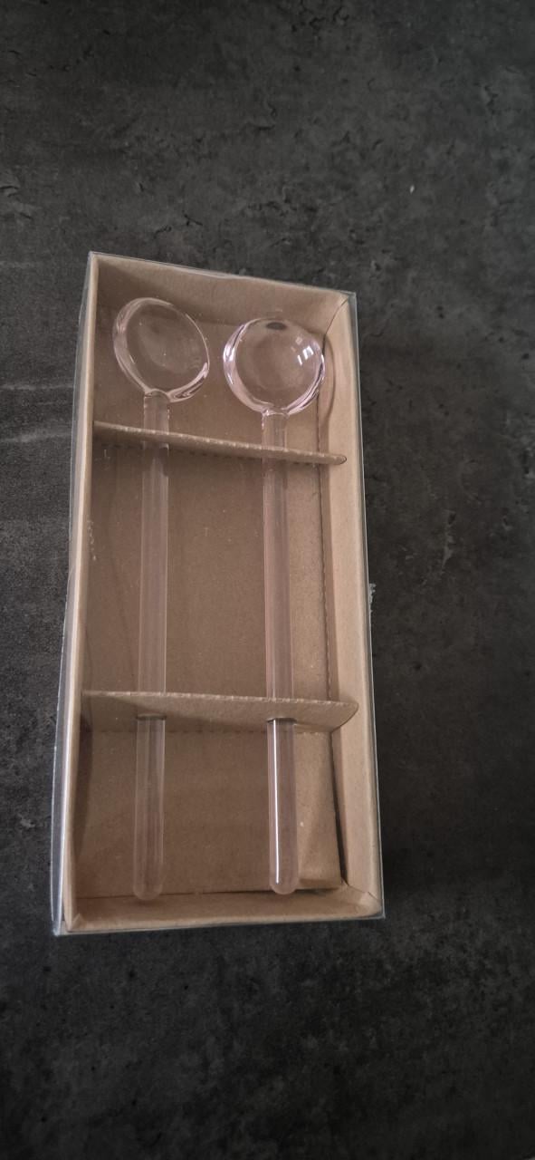 Cocktail glazen met lepeltje