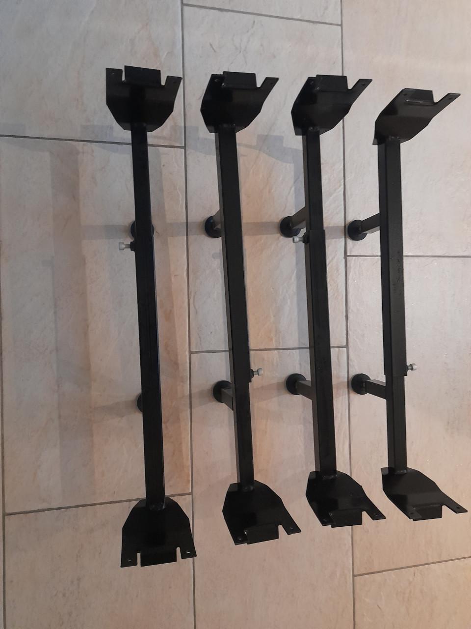 Uitschuifbare Potenset voor lattenbodems van 70 - 80 - 90 breed (z.g.a.n.)