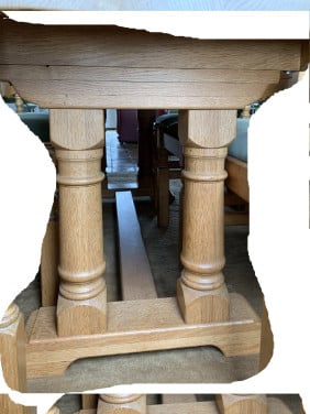 Eiken tafelpoten onderstel eikentafel