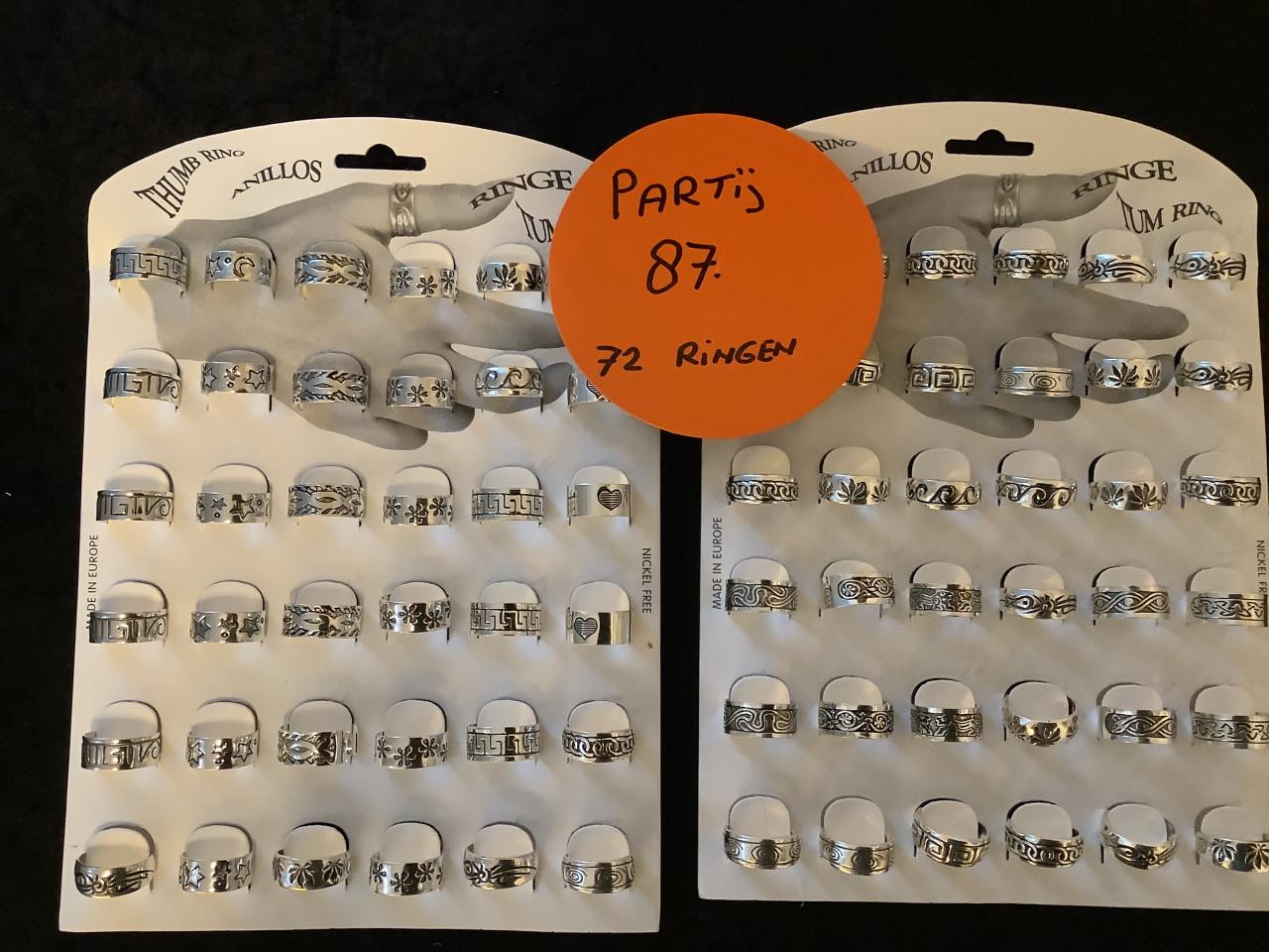 Partij duimringen. ( partij 87)
