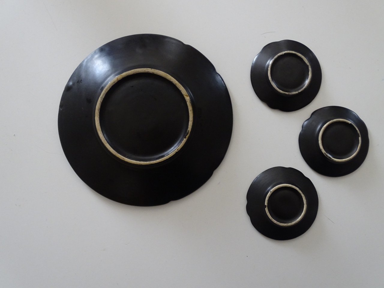 Platelen Schaaltjes Zwart plateel