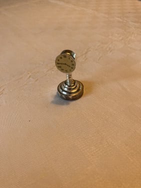 Vintage Miniatuur staande klok poppenhuis