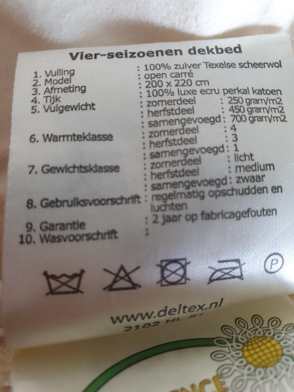 Lits jumeaux wollen 4 seizoenen dekbed