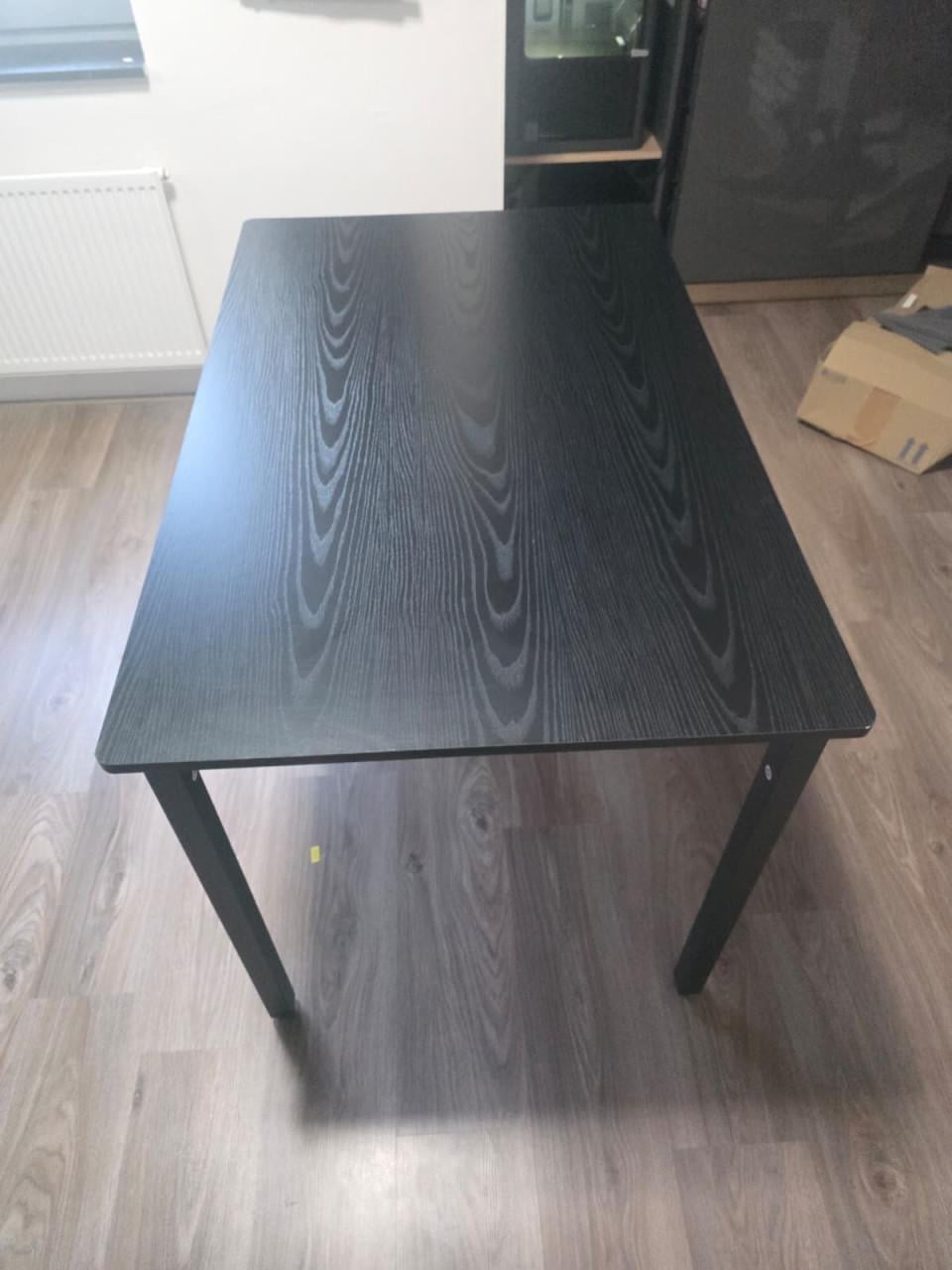 VASAGLE eettafel zwart 120 × 60 cm – goede staat