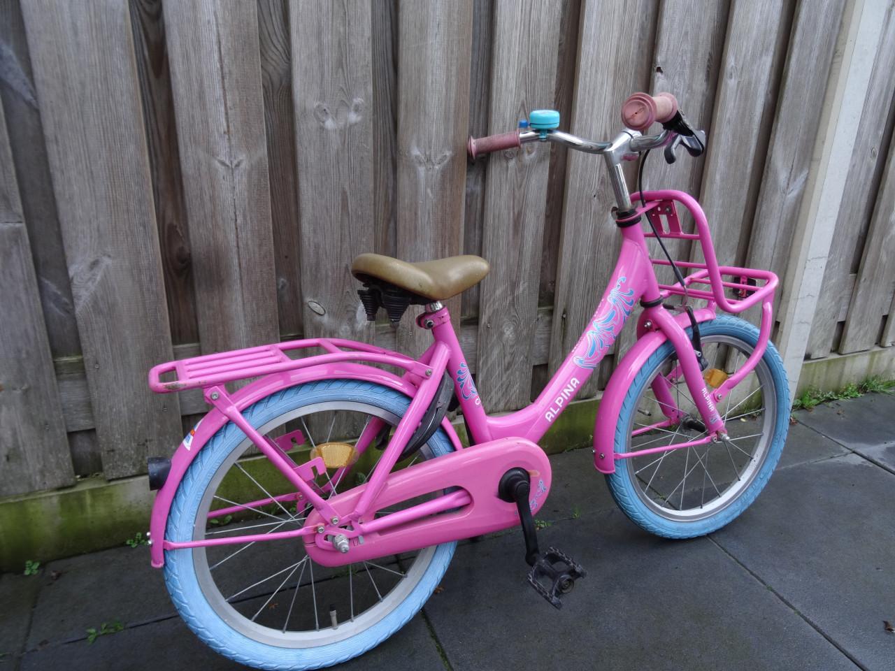 🚲💗 Alpina Clubb 18 inch meisjesfiets – Roze