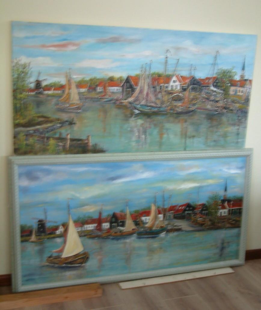 Hengst-botters   oude visserij zeil jac Caljouw Arnemuiden