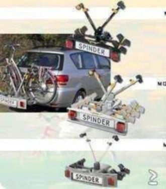 Spinder fietsendrager voor op de trekhaak te huur