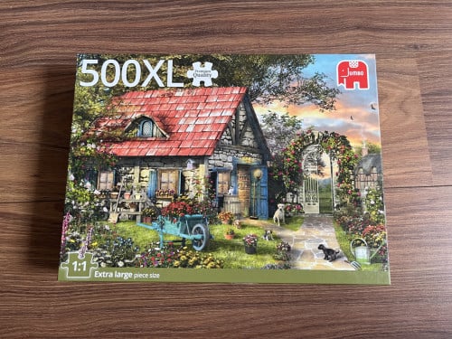 Jumbo puzzel huisje met hondjes