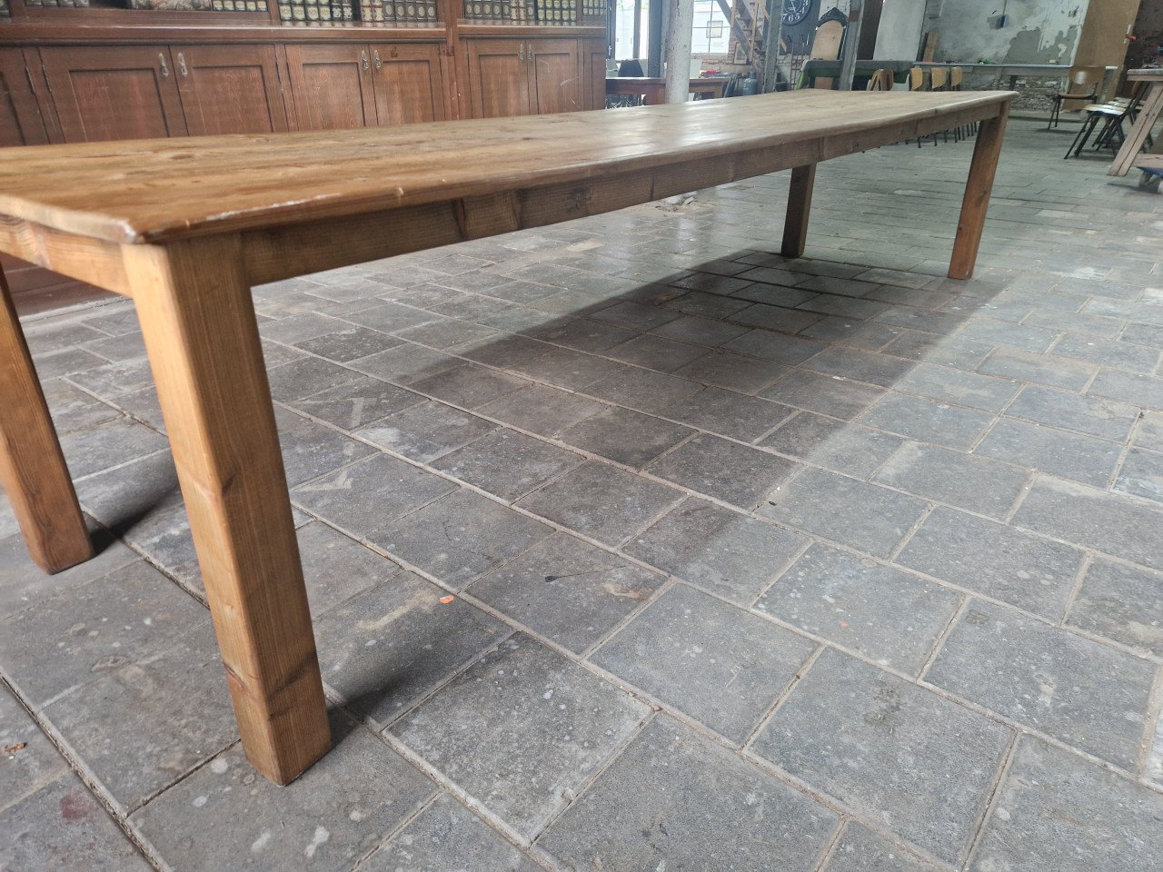 360 cm lange stamtafel mooi geleefd blad