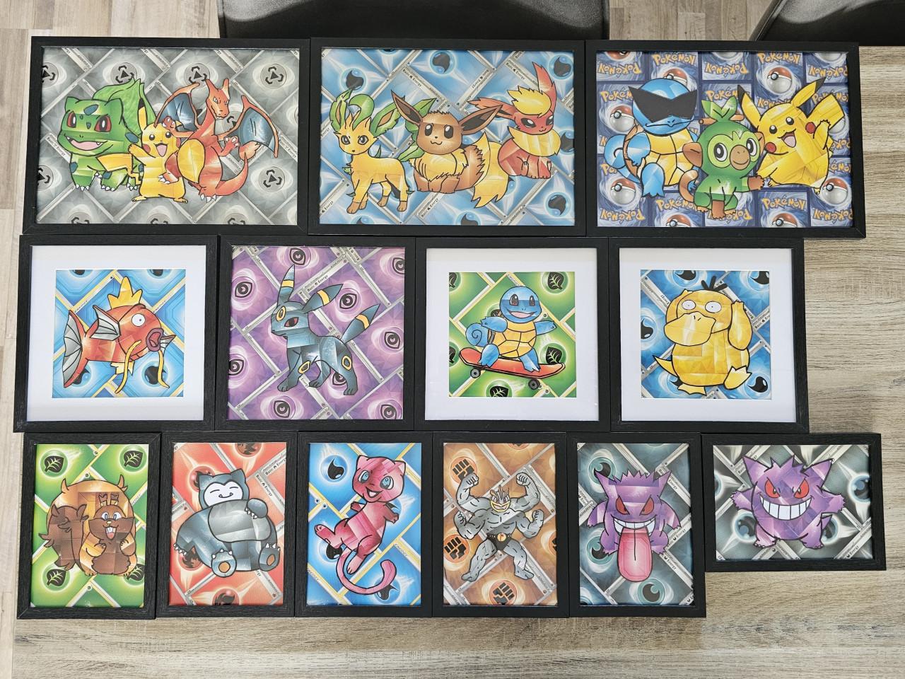 Handgemaakt pokemon figuren van energy kaarten