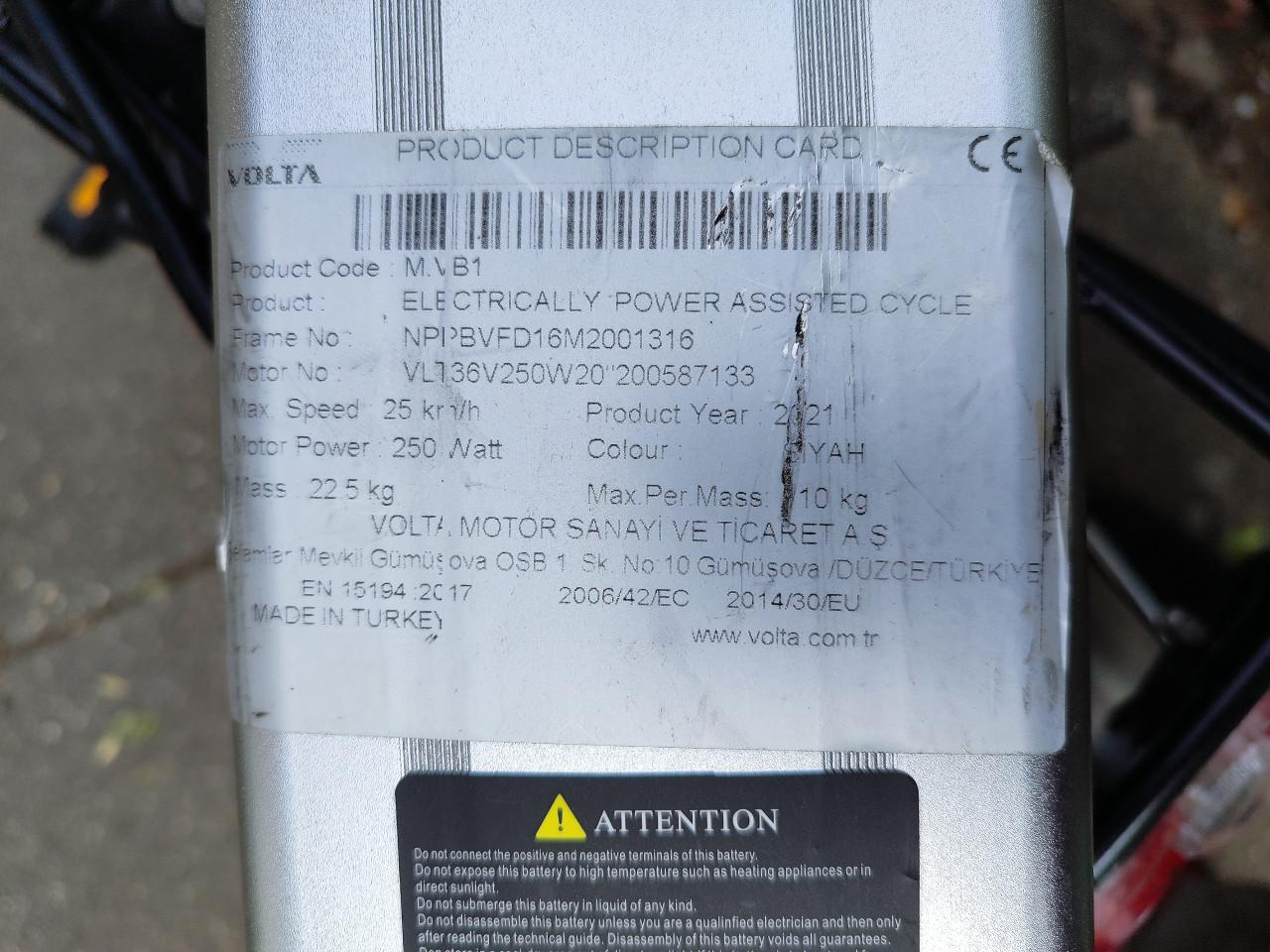 Electrische vouwfiets 20 inch
