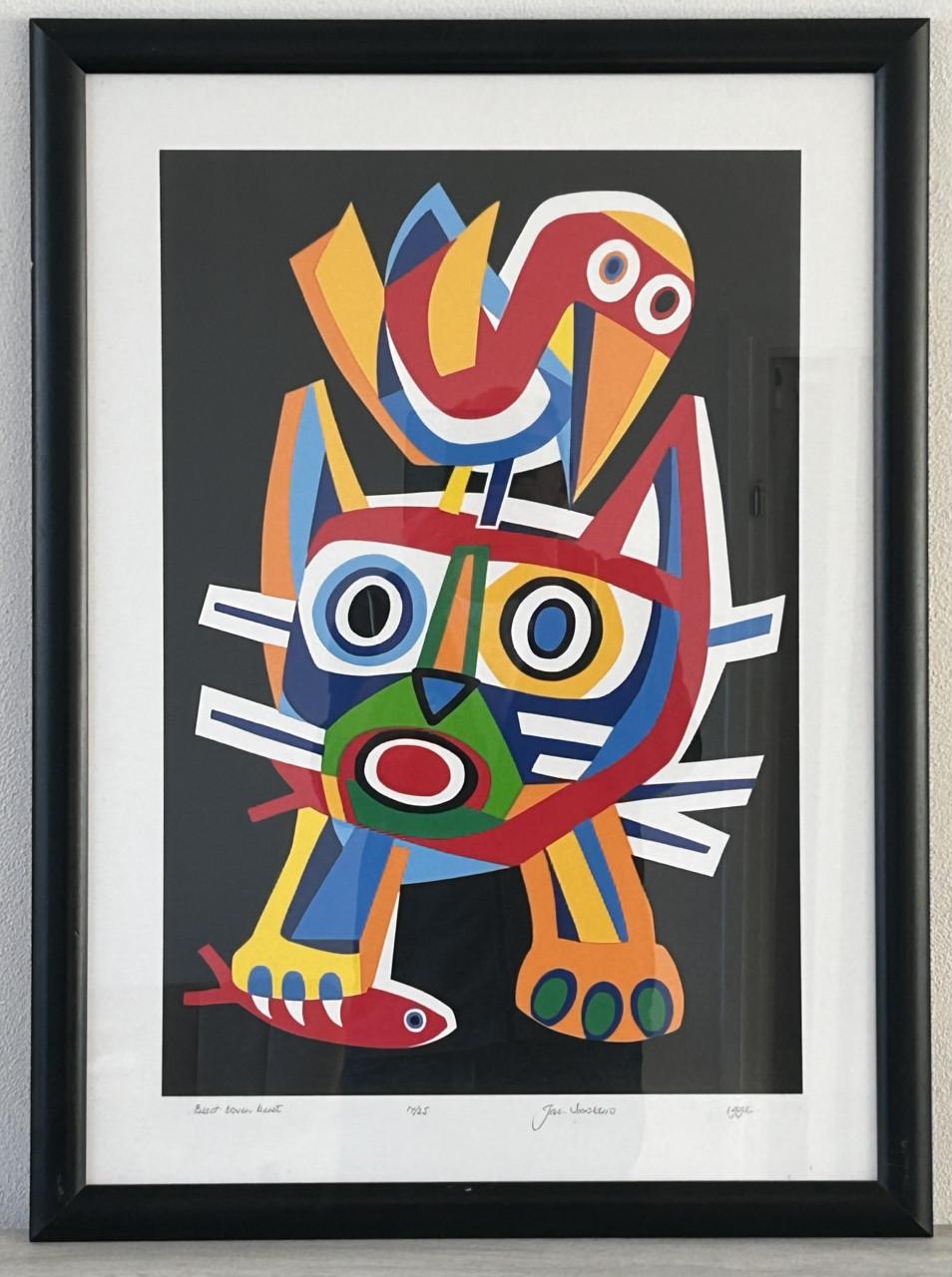 Zeefdruk Jac, Smolders 8 van 25 "Beest boven beest"