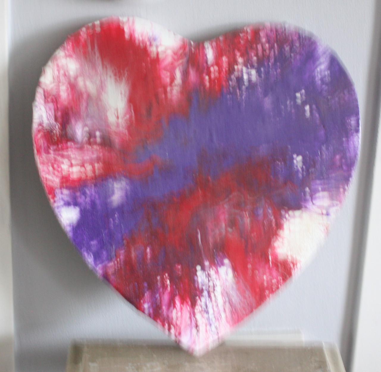 Kleurrijke hart canvas